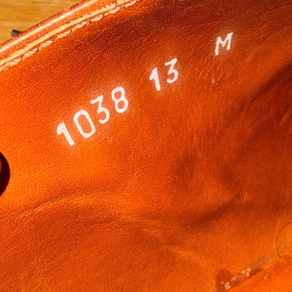 Vtg. San Remo Wingtip Oxford Mens 13M Pre-Owned Dress Shoe Brown Leather Canvas - Picture 6 of 16